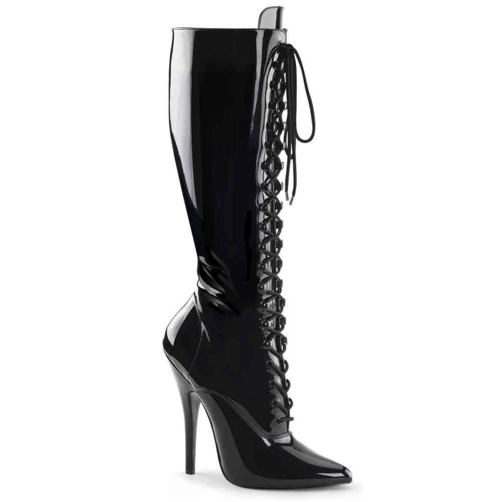 Devious - DOMINA2020 Knee high boot - Pole dance shoes - Black Product image